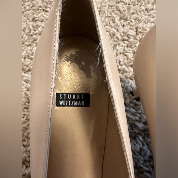 Stuart Weitzman beige leather heels - Picture 2 of 4